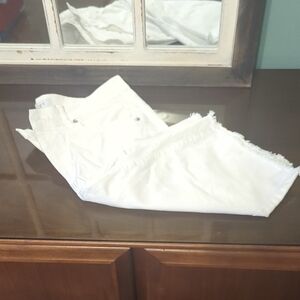 LOFT White Jean Shorts for Women